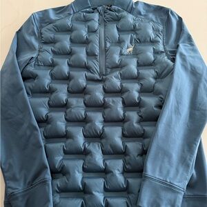 Blue Forest Dunes Quilted Pullover